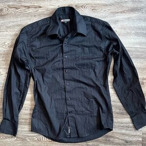 Point Zero Classic Black Dress Shirt